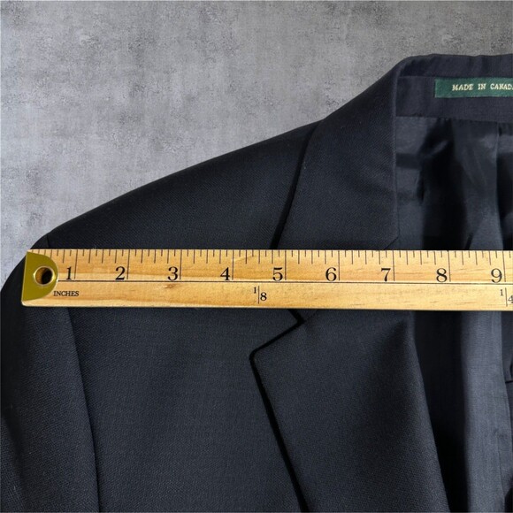 Ralph Lauren Men's 44L Navy Wool Blazer Sport Coat 2-Button Jacket Single Vent - Picture 4 of 10
